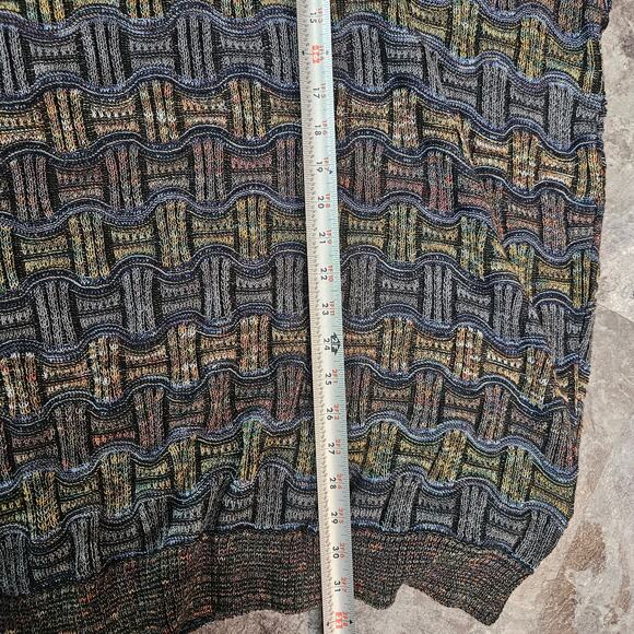 Tundra 3D Textured Vintage Crewneck Wavy Pattern Mens 3XL Tall Grandpa Sweater - Picture 4 of 7